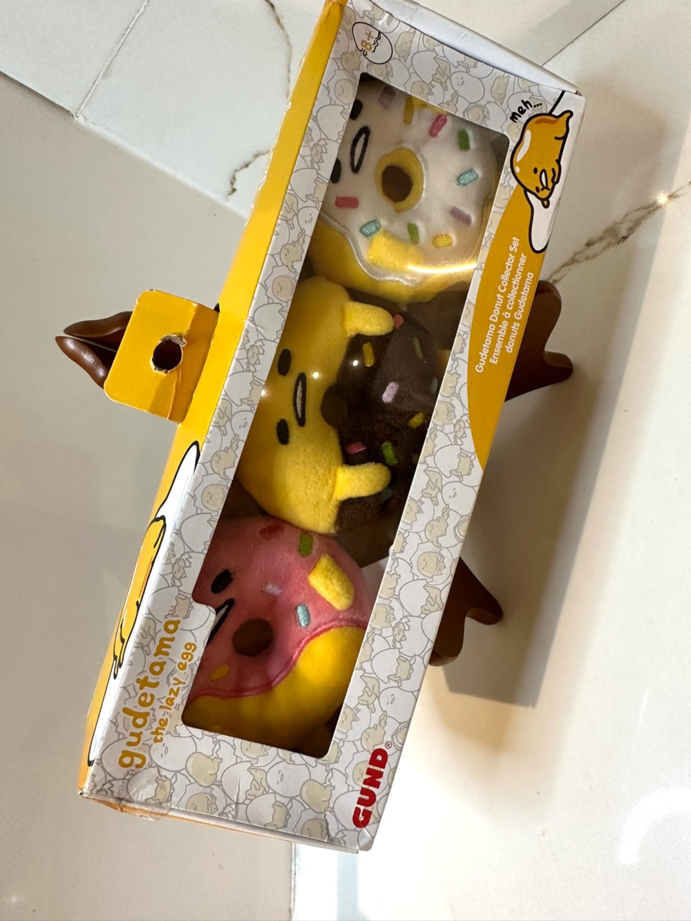 GUND Sanrio Gudetama The Lazy Egg Donut Collector Set of 3 Plush NWT